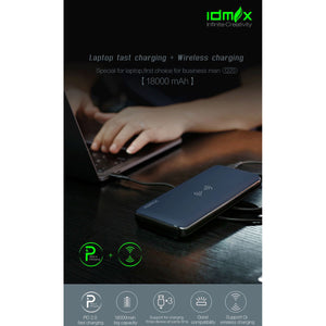 iDmix Power Mint 18000(Q20-PD) Specially Designed For MacBook & wireless Fast charging - Custom Mac BD (1764132618303)