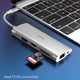 WiWU Alpha 11 in 1, WiWU Type C Hub, 11 in 1 Adapter with USB C to RJ45, HD MI, VGA, 4USB, Card Reader, 3.5 mm audio and Type C - Custom Mac BD (4439849467967)
