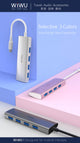 WiWU Alpha 440, WIWU USB Hub 4 Ports Multi USB Adapter for MacBook Pro Air USB Splitter - Custom Mac BD (4439836950591)