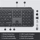 Logitech MX Keys Advanced Wireless Illuminated Keyboard - Graphite (4745710239807)