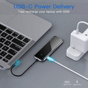 Baseus Superlative Multifunctional HUB (Type-C to 3 x USB3.0 + 4K HDMI + RJ45 + PD) (4702226841663)