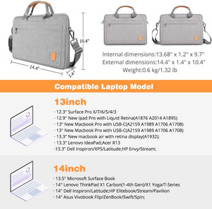 Wiwu Pioneer Laptop Shoulder Bag for 13-13.3 MacBook Pro & Air,14 inch HP Dell Notebook Waterproof Laptop Carrying Case (6610421252159)