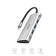 WiWU Alpha 631STR,6 in 1 hub, RJ45 hub, Micro SD hub, 3 usb hub (4743454425151)