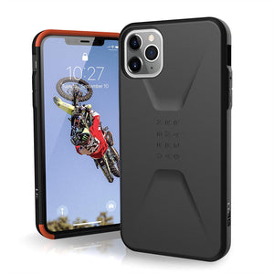 URBAN ARMOR GEAR UAG Designed for iPhone 11 Pro Max [6.5-inch Screen] Civilian Feather-Light Rugged [Black] Military Drop Tested iPhone Case (4752347299903)