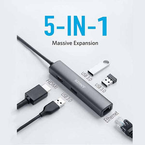 Anker PowerExpand+ 5-in-1 USB-C Hub (6706659885119)