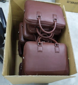 Genuine Leather Premium Laptop Bag for 13.3"/15.6" inch ( Brand - Custom Mac BD ) (4820283260991)