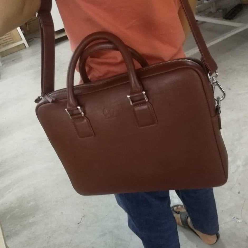 Genuine Leather Premium Laptop Bag - Main Image