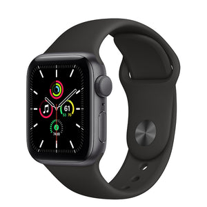 Apple Watch SE Space Gray Aluminum Case with Black Sport Band 44mm (4853951692863)