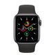 Apple Watch SE Space Gray Aluminum Case with Black Sport Band 44mm (4853951692863)