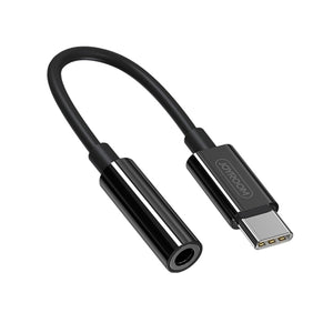 JOYROOM USB Type C to 3.5mm Headphone Jack Adapter (SH-C1) White, Black (4705776205887)