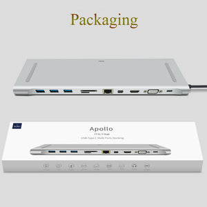 Wiwu Multi-function 11 In 1 Hub USB Type-c Docking Station Universal - Custom Mac BD (1303022633028)