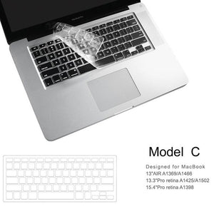 Wiwu Us Layout Laptop Keyboard Cover For Apple MacBook 11 12 13 15 High Transparency No Letters Waterproof For Apple MacBook Keyboard Cover - Custom Mac BD (1412707450943)