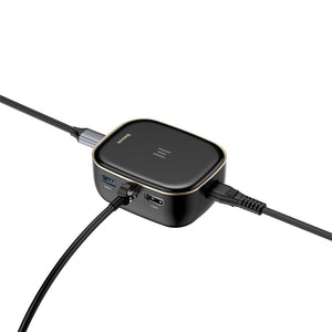 Baseus Type-C HUB Adapter AC Multifunctional Charger-Black, White (4709861785663)