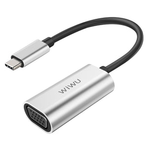 Wiwu Alpha USB-C to VGA Adapter (Grey) (4658809962559)
