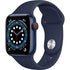 Brand New Apple Watch - Series 6 - Blue aluminium case with Navy Blue sport band strap (GPS) 44MM