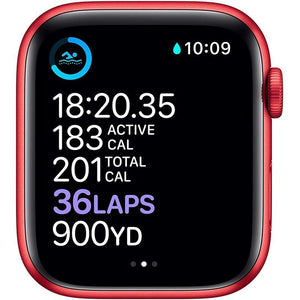 Brand New Apple Watch - Series 6 - Red aluminum case with Red sport strap (GPS) 44MM (4818303615039)