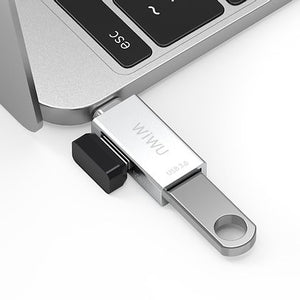 WiWU T02 USB-C Adaptor, up to 5Gbps data transfer speed (4744203042879)