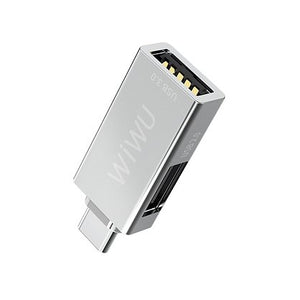 WiWU T02 USB-C Adaptor, up to 5Gbps data transfer speed (4744203042879)
