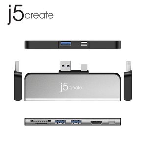 J5create JDD320S Ultra Drive Mini Dock For Surface Pro™ 4/5/6 - Custom Mac BD (4511385321535)