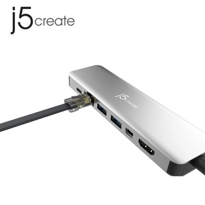 J5create JDD321S Mini Dock 8-In-1 For Surface Pro™ 4/5/6 - Custom Mac BD (4511388532799)