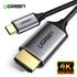 Ugreen USB C HDMI Cable Type C to HDMI Thunderbolt 3 Converter for MacBook Huawei Mate 30 Pro USB-C HDMI Adapter USB Type-C HDMI