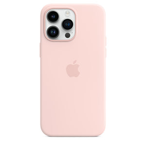 iPhone14ProMaxSiliconeCasewithMagSafeChalkPink (7110386286655)