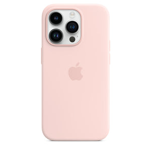 iPhone14ProSiliconeCasewithMagSafe-ChalkPink (7110389268543)