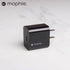 Mophie USB-C 18W Wall Adapter (Black)
