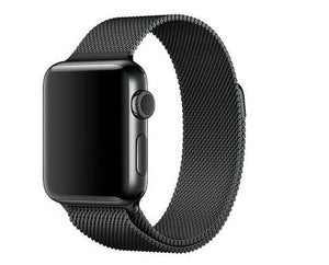 Coteetcl Stainless Steel Watch Band for iWatch 4 44mm - Black (4682408624191)