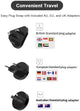 IDMIX Portable Charger for iPhone Battery Pack 10000mAh External Battery for ipad, Power Bank with Built in MFI Certified Apple Lightning Charger Cable, Built in Wall Plug & Travel Adapters (Grey) - Custom Mac BD (4461027885119)