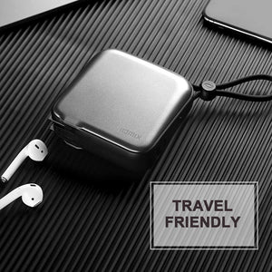 IDMIX Portable Charger for iPhone Battery Pack 10000mAh External Battery for ipad, Power Bank with Built in MFI Certified Apple Lightning Charger Cable, Built in Wall Plug & Travel Adapters (Grey) - Custom Mac BD (4461027885119)