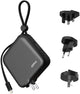 IDMIX Portable Charger for iPhone Battery Pack 10000mAh External Battery for ipad, Power Bank with Built in MFI Certified Apple Lightning Charger Cable, Built in Wall Plug & Travel Adapters (Grey) - Custom Mac BD (4461027885119)