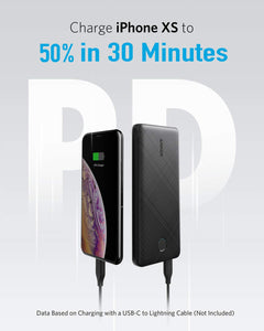 Anker PowerCore Slim 10000 PD, USB-C Portable Charger (18W), 10000mAh Power Delivery Power Bank for iPhone 11 / Pro / 8/ XS/XR, S10, Pixel 3, iPad Pro 2018, and More - Custom Mac BD (4461022019647)