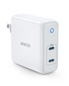 Anker PowerPort Atom PD 2 60W 2-Port USB C Charger, [GaN Tech] Ultra Compact Foldable Type C Wall Charger, Power Delivery for MacBook Pro/Air, iPad Pro, iPhone XR/XS/Max/X/8, Pixel, Galaxy, and More - Custom Mac BD (4461062291519)