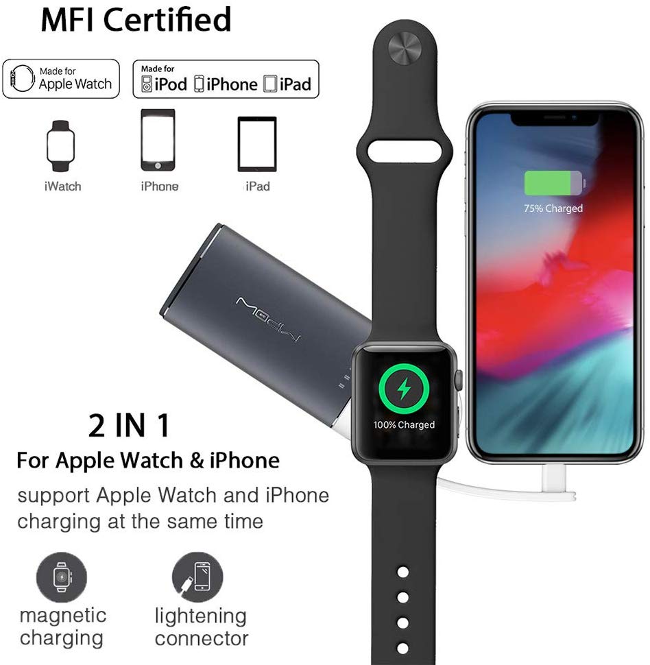 MIPOW Portable Apple Watch Charger - Custom Mac BD