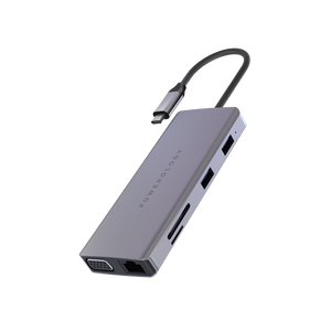 Powerology 11 in 1 USB-C Hub Ethernet & HDMI VGA (6849188888639)