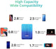 Zendure Power Bank Supermini 10,000mAh USB-C 18W PD Portable Charger Credit Card Size Ultra-Small Fast Charging External Batteries for iPhone, Samsung Galaxy, Nintendo Switch and More-Blue Horizon - Custom Mac BD (4461054754879)