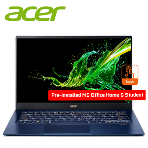 PRE-ORDER Acer Swift 5 SF514-54T-70AA 14" FHD IPS Touch Laptop Charcoal Blue ( I7-1065G7, 16GB, 512GB SSD, Intel, W10 ) - Custom Mac BD (4540903391295)