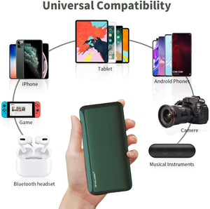 SYNLOGIC Portable Charger 10000mAh 18W PD Power Bank Built-in MFi Lightning Cable, High Speed External Battery Charging for iPhone 11 Xs Max X 8 AirPods Pro, Android Phone Tablet etc - Custom Mac BD (4460995379263)