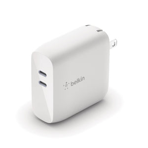 Belkin BOOST CHARGE Dual USB-C PD GaN Wall Charger 68W (6849174470719)