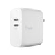Belkin BOOST CHARGE Dual USB-C PD GaN Wall Charger 68W (6849174470719)