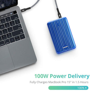 Zendure Portable Charger, SuperTank 27,000mAh External Battery with Dual USB-C PD (100W&60W) and USB-A (15W&18W), QC 3.0 Power Bank for USB-C laptops, MacBook, iPad Pro, Nintendo Switch, etc - Custom Mac BD (4461013008447)