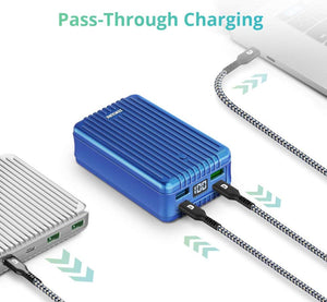 Zendure Portable Charger, SuperTank 27,000mAh External Battery with Dual USB-C PD (100W&60W) and USB-A (15W&18W), QC 3.0 Power Bank for USB-C laptops, MacBook, iPad Pro, Nintendo Switch, etc - Custom Mac BD (4461013008447)
